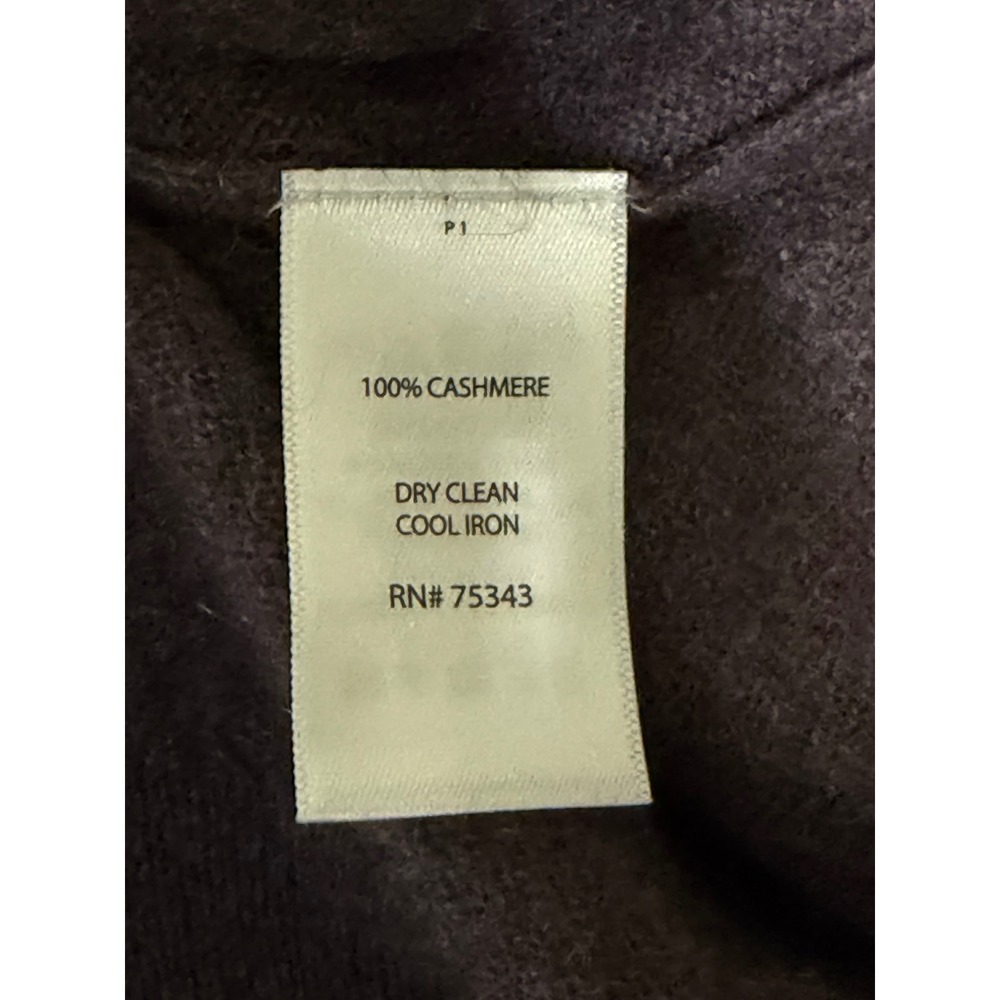 Cynthia Rowley Cashmere Sweater Womens Small Purple Cowl Neck High Low Tunic - Picture 4 of 4